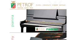 Desktop Screenshot of petrof.pianina.pl